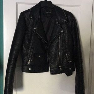 Obey Vegan Leather Moto Jacket